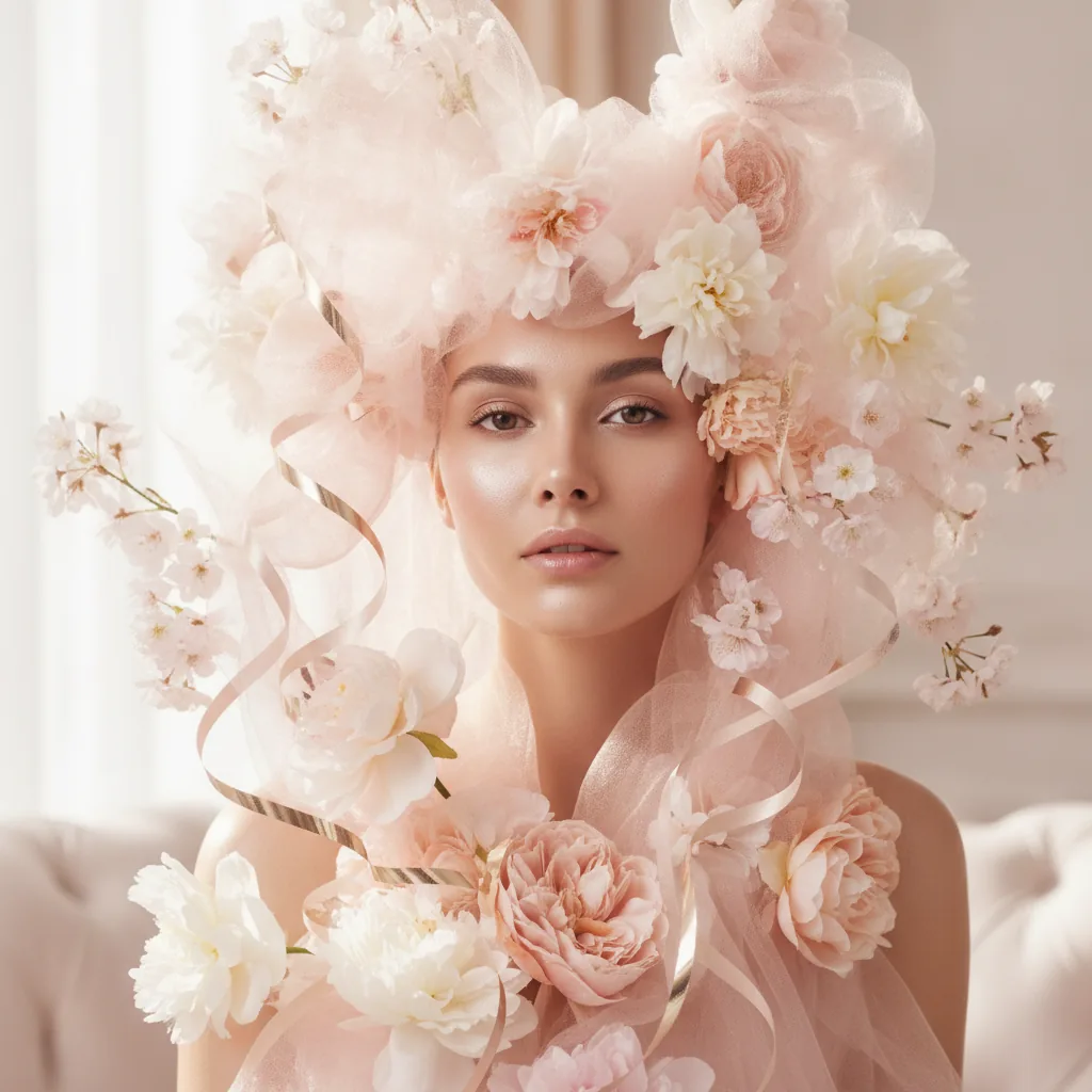 Ethereal luxury beauty, sensual and airy mood, soft