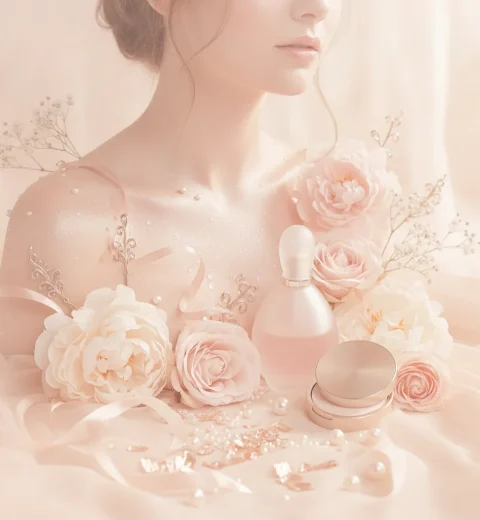 Ethereal luxury beauty, sensual and airy mood, soft